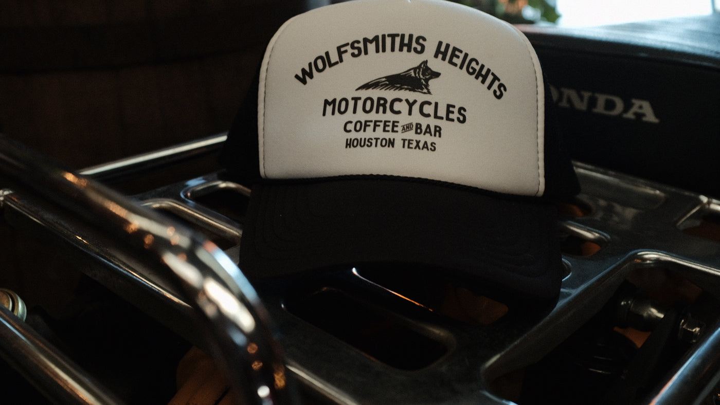 Foam Trucker Hat | Black White | Wolfsmiths Heights